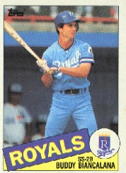 1985 Topps Baseball Cards      387     Buddy Biancalana